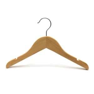 Perchas de madera para ropa, perchas para trajes y abrigos, perchas de hotel, producto nuevo, perchas de madera con logo para ropa infantil. - Product Image 2