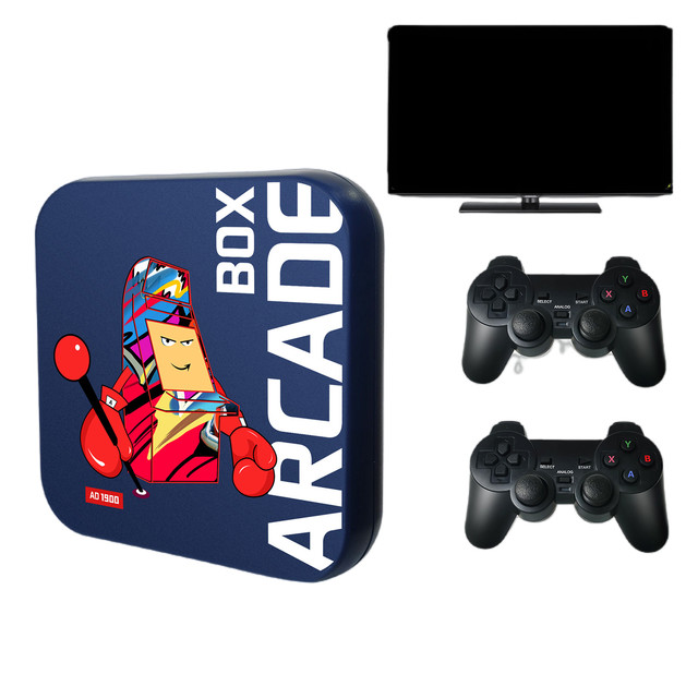 Arcade Box Game Console for PS1/DC/Naomi 64GB Classic Retro 33000+ Games Super Console 4K HD Display on TV Projector Monitor