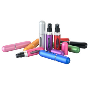 <b>Travel</b> Mini Portable Size 5ML Metal Empty Revolving <b>Perfume</b> Spray Bottle <b>Perfume</b> <b>Atomizer</b> Aluminum Spray <b>Refillable</b> Bottles - Product Image 3