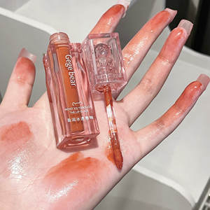 Vente en gros Brillant à lèvres glace brillant finition miroir Brillant aqueux ne se décolore pas naturel sans maquillage Brillant à lèvres personnalisé - Product Image 2