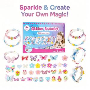 Charming Girls <b>DIY</b> Hair <b>Kit</b> Make Your Own Headbands Bow Clips Butterfly Gem Stickers Creative Toy Box Gift Present - Product Image 5
