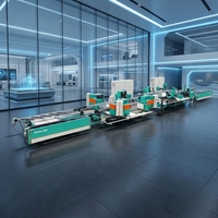 Máquina de Engarzado de Esquinas de Perfil de Aluminio CNC de Cuatro Cabezas Tianchen, Componente Central del Motor de 380V, Fácil de Operar para la Fabricación de Puertas y Ventanas