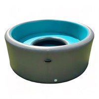 Piscine gonflable de jardin avec marches antidérapantes pour piscines hors sol et piscine gonflable familiale d'extérieur avec canapé