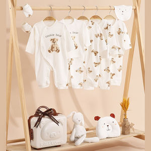 Directo de fábrica, ropa de bebé Unisex, ropa de invierno, estampado de bebé imprescindible, caja de artículos para bebé recién nacido, conjunto de regalo con envoltura - Product Image 1