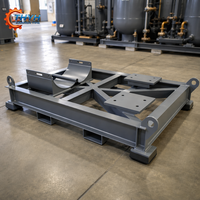 Châssis de base de compresseur d'air soudé sur mesure |   Revêtement en poudre |   Acier Q235/Q345/Q355 |   ISO 9001 QC pour système de compression d'air