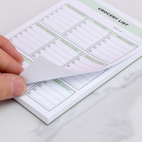 Bloc de notas de compras al por mayor diario, planificador de comidas y lista de comestibles, Bloc de notas con logotipo personalizado