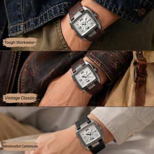 Correa de reloj de cuero genuino para <span class=keywords><strong>Disai</strong></span> DZ4246 DZ1273 DZ1216 de 32 mm, con extremo curvo con muescas grandes, correa de repuesto suave - Product Image 6