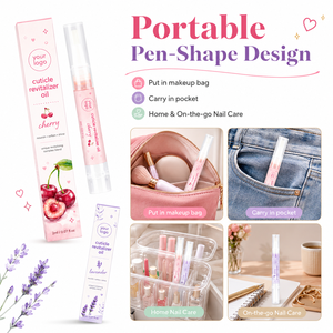 Huile de Soin des Cuticules OEM – Application Facile, Répare les Cuticules Sèches et Gercées, Restaure la Brillance, Parfum Cerise Lavande, Stylo Huile Nourrissant pour Cuticules - Product Image 6