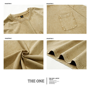 เสื้อยืดผู้ชายโอเวอร์ไซส์285gsm ซักได้คุณภาพสูงปรับแต่งได้ - Product Image 6