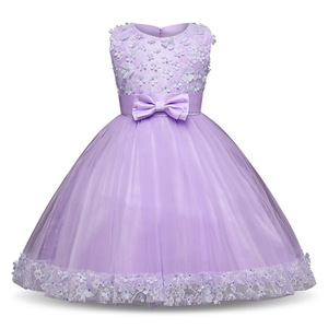 Robe <span class=keywords><strong>de</strong></span> princesse coréenne à fleurs en 3D, robe <span class=keywords><strong>de</strong></span> baptême pour bébé <span class=keywords><strong>de</strong></span> 1 an, robe <span class=keywords><strong>de</strong></span> fête rose pour la famille - Product Image 2