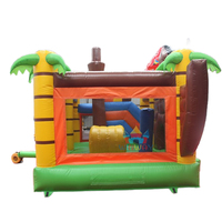 Maison gonflable commerciale de rebond de bateau de pirate sautant le château plein d'entrain gonflable de moonwalk pour des enfants