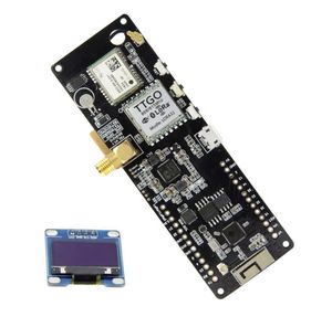 TTGO T-Beam V1.1 <span class=keywords><strong>ESP32</strong></span> 433/868/915/923Mhz Module WiFi <span class=keywords><strong>ESP32</strong></span> GPS NEO-6M <span class=keywords><strong>18650</strong></span> Support de batterie avec OLED - Product Image 1