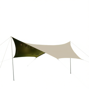 Lona de Camping Impermeable Ultraligera Portátil DB con Postes, Poliéster 210T, Capa Única, Tipo V Trigonal, para Senderismo y Picnic - Product Image 1