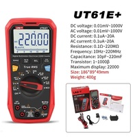 UNI-T UT61E + affichage numérique multimètre intelligent True RMS haute 1000V testeur de tension ca 22000 comptes compteur de courant outil de réparation de téléphone