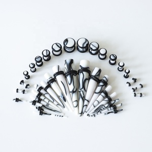 36pcs Marmor Ohr Gauge Taper Tunnel Stecker Expander Dehnen <span class=keywords><strong>Piercing</strong></span> Kit Sets - Product Image 2