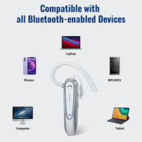 Casque Bluetooth Mono pour Entreprise Link Dream BT5.0 CVC8.0 avec Réduction de Bruit, Écouteur Bluetooth Sans Fil pour Appels en Voiture