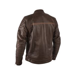 Distressed-Brown Casual-Vintages imperméables en cuir de vachette de qualité supérieure printemps-automne hommes respirant en cuir véritable veste de moto - Product Image 2
