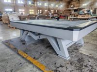 Table de billard professionnelle en bois massif avec plateau en ardoise, 9 pieds, 9 boules, prix d'usine