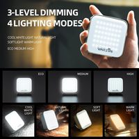 WARSUN Lampe de camping extérieure rechargeable portable Lanterne d'ambiance à LED solaire à ultra-longue durée IP65 Dimmable 6000K