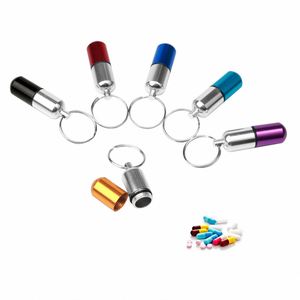Boîte de rangement pour pilules en métal de haute qualité à bas prix avec porte-clés pour cadeaux promotionnels - Product Image 1