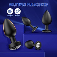 4-teiliges Analplug-Set Vibrierender Butt Plug mit Fernbedienung Vibratoren Erotikspielzeug für Frauen Männer Paare Analer Vibrator Prostata-Massagegerät
