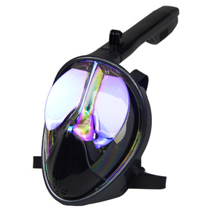 Máscara de Buceo Facial Completa HhaoSport, de Fibra de Carbono Electrochapada, con una Sola Ventana, para Adultos - Product Image 3