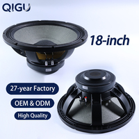 Haut-parleur 18 pouces, bobine vocale 100 mm, aimant en ferrite 220 mm, subwoofer, système audio professionnel, woofer médium-basse