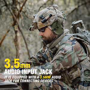 Auriculares Tácticos <span class=keywords><strong>de</strong></span> Tiro al por Mayor, Auriculares <span class=keywords><strong>con</strong></span> Reducción <span class=keywords><strong>de</strong></span> Ruido y Micrófono Abatible para <span class=keywords><strong>Casco</strong></span> Fast/Wendy - Product Image 5