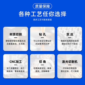 อะลูมิเนียมโปรไฟล์ Shengxin ขึ้นรูปด้วยเครื่อง CNC 6061 ชิ้นส่วนฮาร์ดแวร์แบบกำหนดเองเคลือบผิวอะโนไดซ์ - Product Image 3