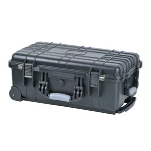 Kunststoff-Aufbewahrung koffer schwarzer Kunststoff-Werkzeug kasten wasserdichter langer Koffer mit Griff
