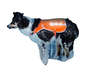 Led correa de perro chaleco reflectante perro seguridad reflectante chaleco 5 tamaños para adaptarse a los perros 10 lbs -130 lbs: alta visibilidad al aire libre Activ