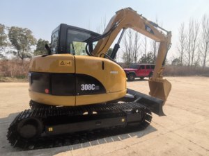 Excavadora Mini CAT 308 308C de Segunda Mano, 8 Toneladas, Usada, Original, Certificada CE, con Martillo Hidráulico - Product Image 2
