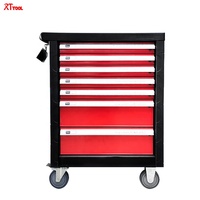 RTTOOL Ensemble de chariots d'atelier 191 pièces Armoire à outils Matériau CR-V OEM 7 tiroirs Multi-Purpose Auto Repair