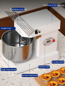 Mélangeur électrique pour pâte à farine Mélangeur spirale pour pizza, gâteau et pain Équipement de boulangerie Mélangeur commercial pour pâte à pain - Product Image 4