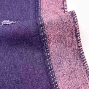 2024 Neuestes Design 13,5 Unzen starr ohne Dehnung dunkelblau Jacquard Denim Stoff für modische Jeans