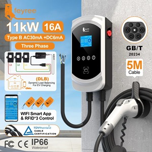 เครื่องชาร์จรถยนต์ไฟฟ้า Feyree DLB EV Charger 11kW Wallbox รองรับมาตรฐาน GB/T ชาร์จอัจฉริยะแบบสามเฟส กันน้ำระดับ IP65 พร้อมระบบ RFID ตั้งเวลา หน้าจอ 2.8 นิ้ว รองรับ WIFI และแอปพลิเคชัน - Product Image 1
