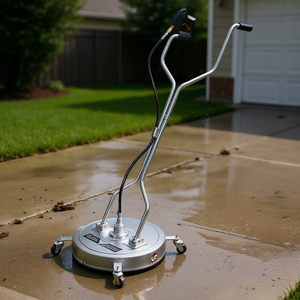 Limpiador de superficies Karcher de 21 pulgadas con ruedas de acero inoxidable y doble mango para limpieza de entradas, 4000 PSI, eléctrico de alta presión - Product Image 2