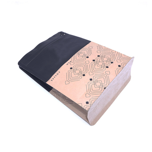 1Kg Bao Bì Vuông Giấy Kraft Trắng Nhôm Lá Mỏng Khối Đáy Cà Phê Đứng Lên Túi Túi - Product Image 6