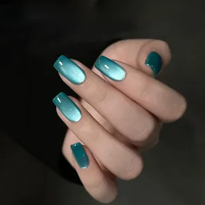 1-12 unidades TC Esmalte de Uñas en Gel Ojo de Gato con Cuentas de Cristal Azul de Verano, Gel Magnético para Uñas con Destellos Blancos y Color Nude, para Salón y Uñas de Navidad - Product Image 4