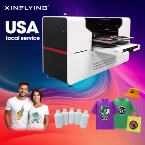 Dual Station <b>Printer</b> Manufacturers 4 I3200 Head with Whit Circulation System 9-colors Printing for Cotton T-shirts - Product Image 6