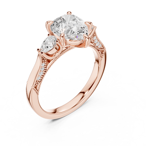 แหวนเพชรแล็บโกรว์ทองคำ 10Kt 14Kt 18Kt 22Kt สำหรับผู้หญิง ชุบโรเดียม เหมาะสำหรับงานแต่งงาน งานหมั้น และวันครบรอบ - Product Image 2