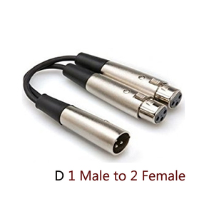 Venta caliente 0,<span class=keywords><strong>3</strong></span> m Cable XLR macho a hembra equilibrada de Audio del micrófono de la línea 1 punto 2 de - Product Image 5