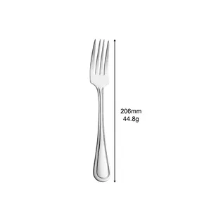 Wholesale Customized Logo 5Pcs Hotel Kitchen Silverware Knife Fork Spoon Set High Quality Stainless Steel Cutlery Set