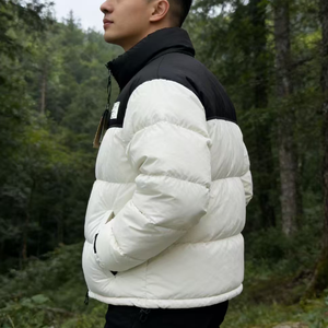 Veste d'hiver matelassée pour homme, nouvelle collection 2026, coupe ajustée, col montant, fermeture éclair, style décontracté, personnalisable, <span class=keywords><strong>face</strong></span> lisse, pour <span class=keywords><strong>North</strong></span> City - Product Image 4
