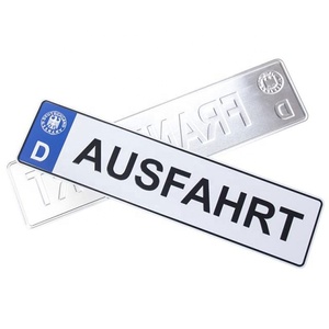 Targa in Alluminio Leggera Antiruggine Resistente alla Corrosione per Registrazione Anteriore e Posteriore dell'<span class=keywords><strong>Auto</strong></span> - Product Image 3