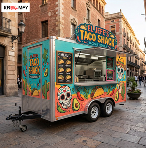 Camion de restauration de qualité supérieure en acier inoxydable pour la vente de glaces et de pizzas, certifié CE - Product Image 6