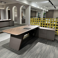 Bureau minimaliste contemporain pour Boss Leader New Light Bureau de direction de luxe avec blister artisanal en panneau de bois MDF