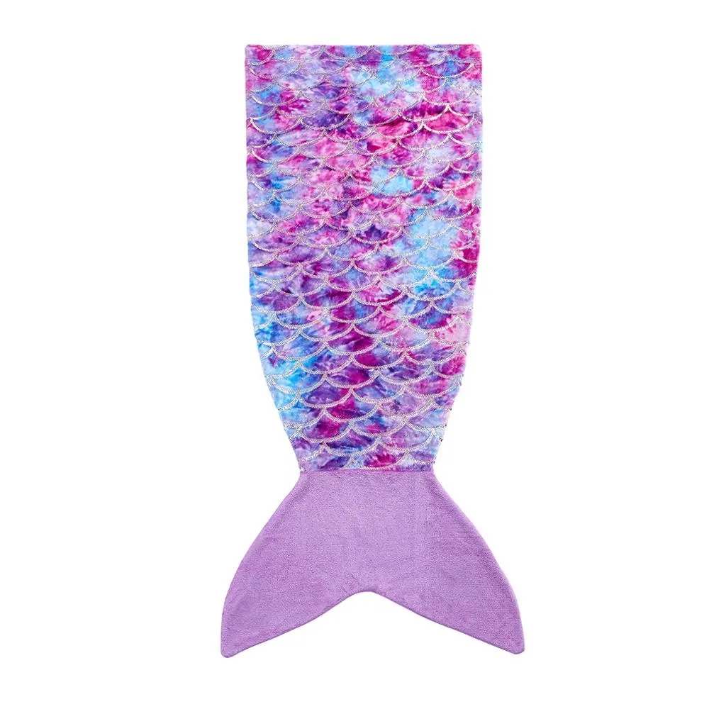 Cheap Luxury Super Soft Thick Warm Flannel Fleece Kid Mermaid Tail Blanket Adult Mermaid Blanket