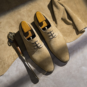 Chaussures en cuir pour hommes haut de gamme faites à la main, style rétro, en cuir givré, confortables et décontractées, idéales pour le dropshipping - Product Image 3