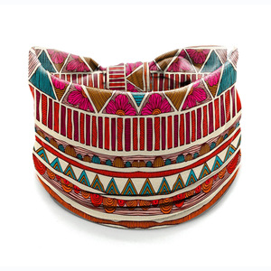 Bandeau élastique large bohème, foulard de yoga imprimé ethnique africain, accessoires de cheveux sportifs tendance pour femmes, vente en gros - Product Image 6